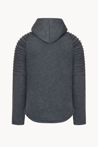 Ribbed Hooded Sweater